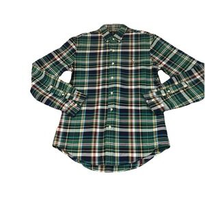Polo by Ralph Lauren Western Plaid Sz M  Long Sleeve Slim‎ Fit Button Shirt